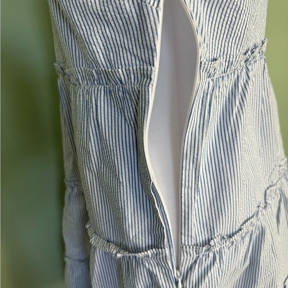 Summer dress seersucker tiered sleeveless sz 6 - Picture 6 of 11